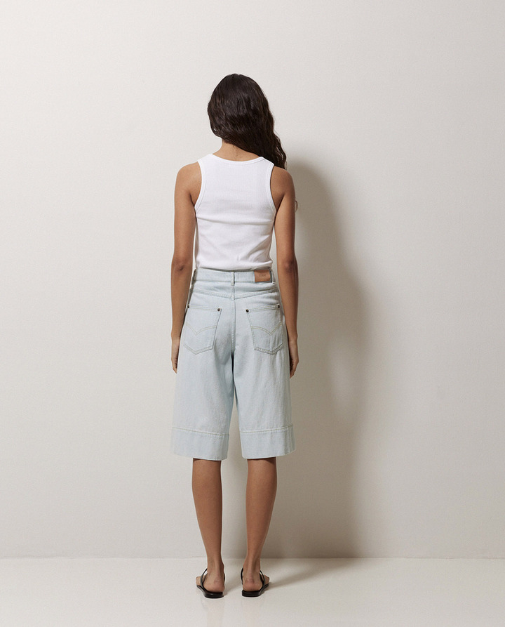 パンツ XTONZ XP206 Aria Bermuda Denim Shorts INDIGO XP206IG Caught A Vibe Stretch Denim Shorts - Grey | Fashion Nova